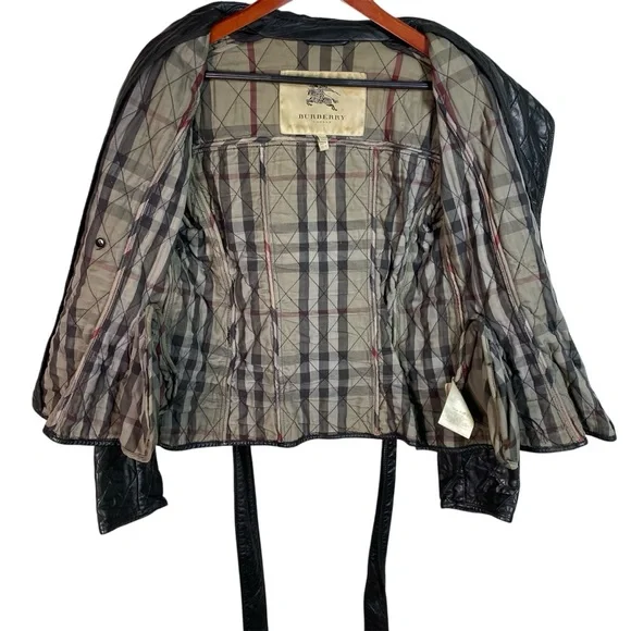 Vintage Burberry Leather Jacket - Picture 2 of 10